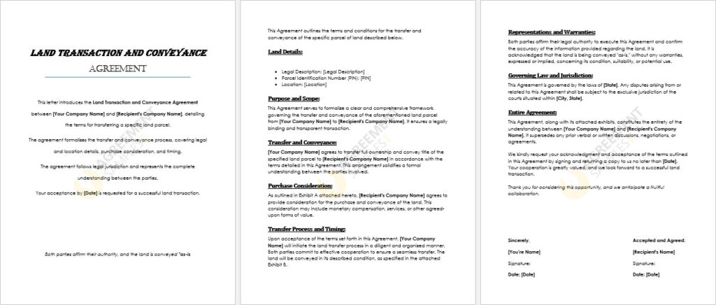 Land-Transaction-and-Conveyance-Agreement