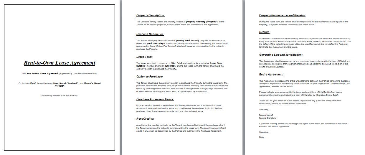 Rent-to-Own-Lease-Agreement