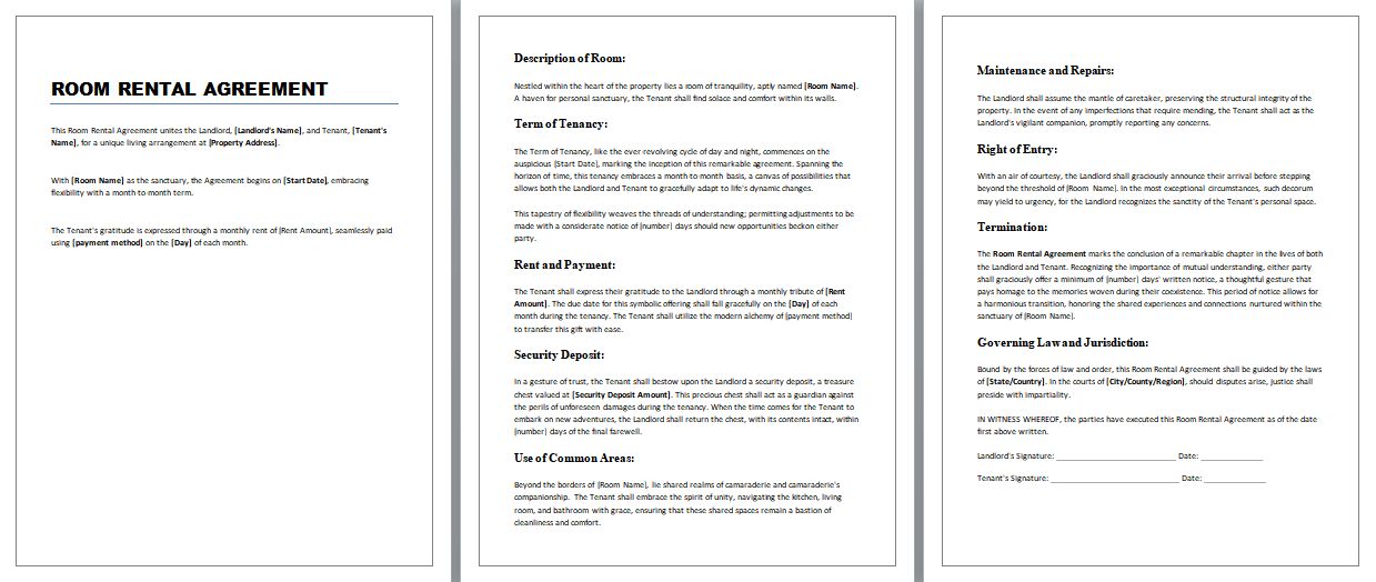 Room-Rental-Agreement