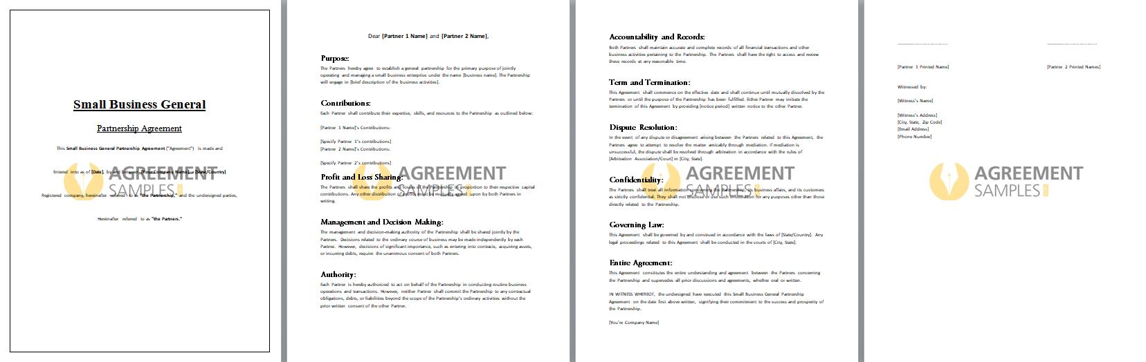 Small-Business-General-Partnership-Agreement