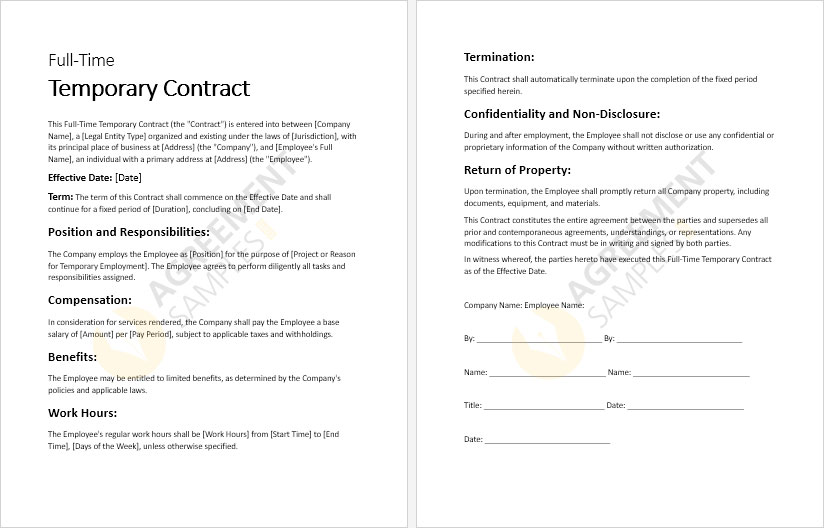 full-time-temporary-contract-template