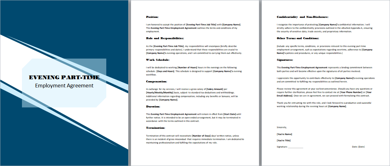 Evening-Part-Time-Employment-Agreement