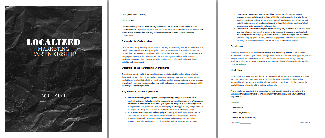 Localized-Marketing-Partnership-Agreement