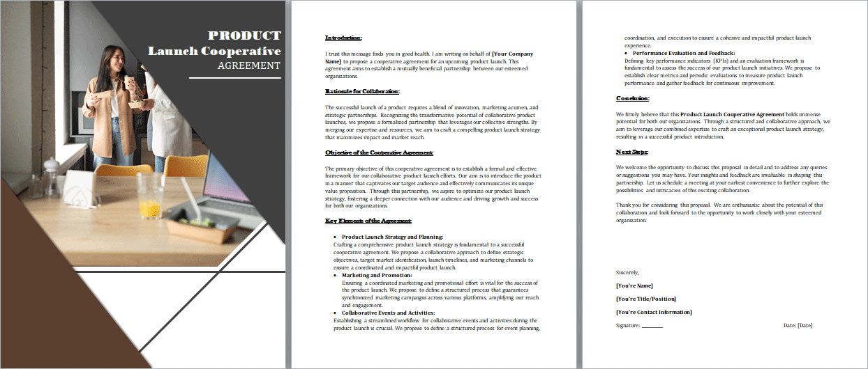 Product-Launch-Cooperative-Agreement