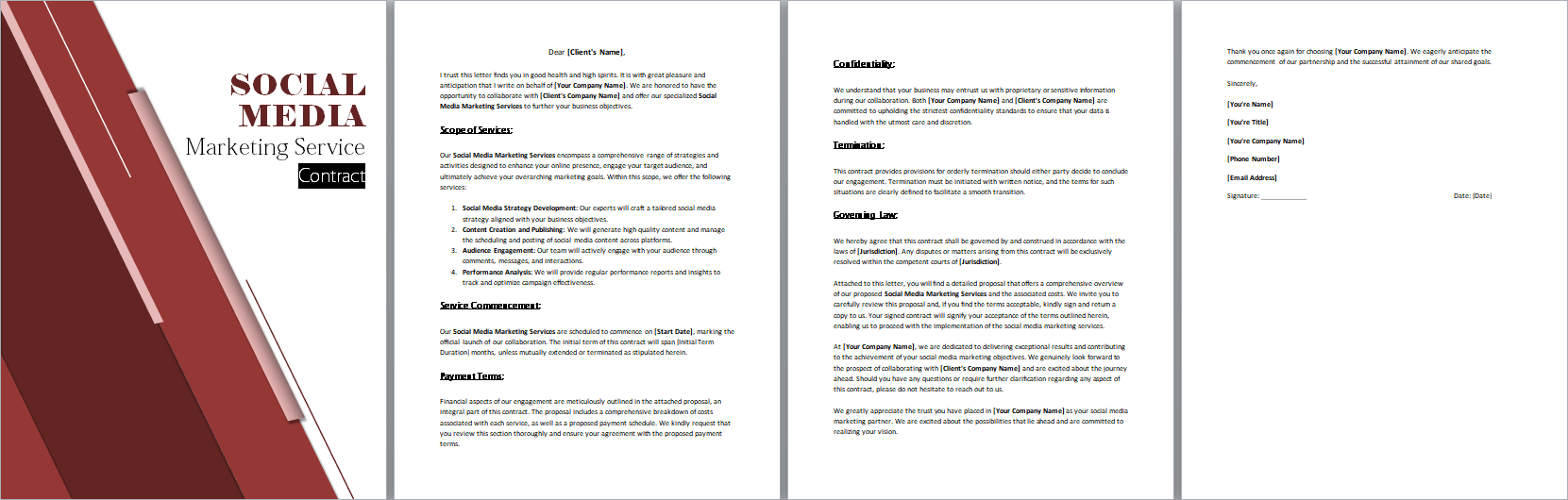 Social-Media-Marketing-Service-Contract