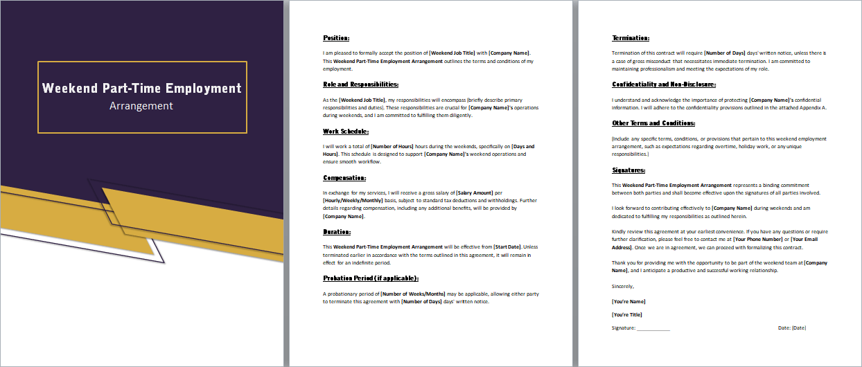 Weekend-Part-Time-Employment-Arrangement