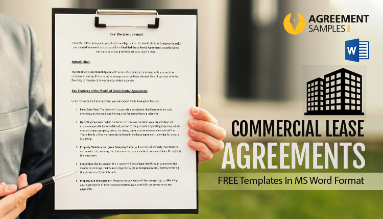 Free Commercial Lease Agreement Templates for MS Word