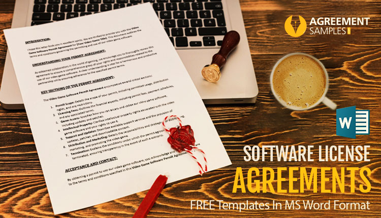 Free Software License Agreements Samples for MS Word