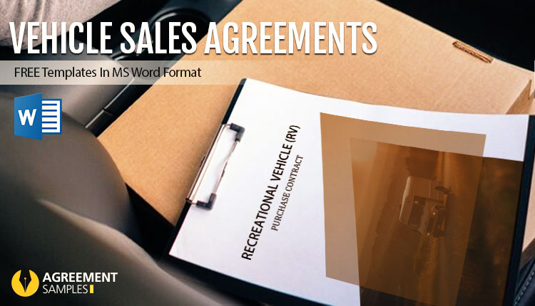 Vehicle Sales Agreements In Ms Word Format