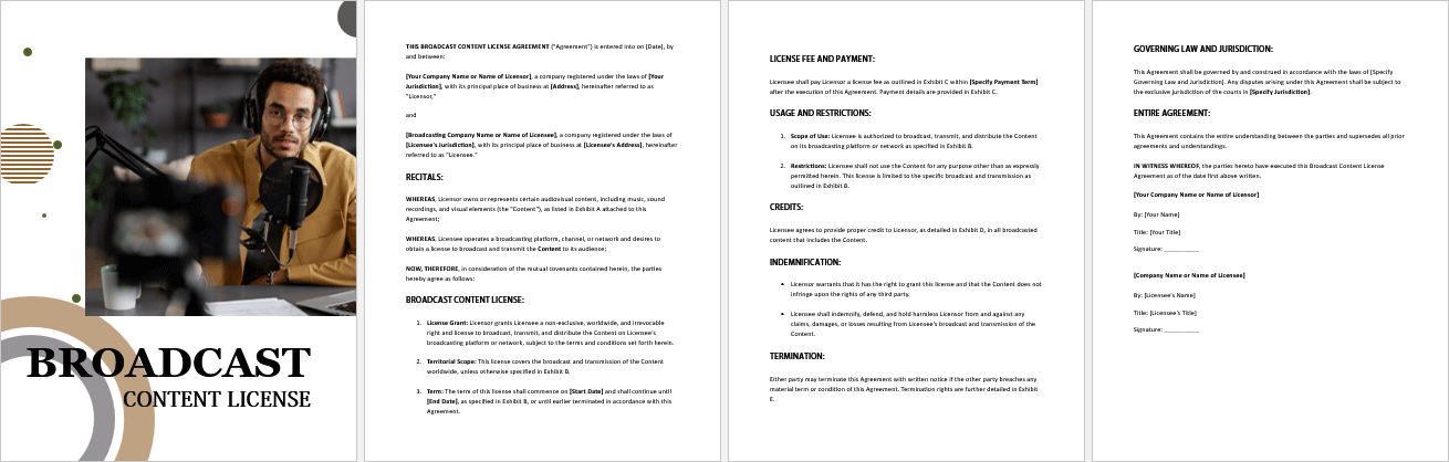 Broadcast-Content-License