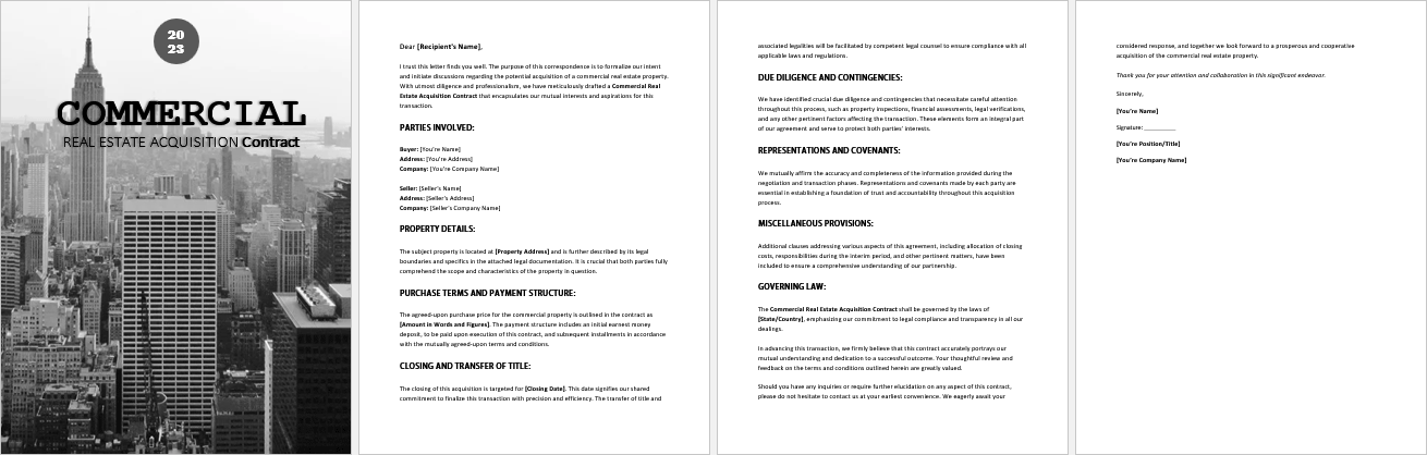 Commercial-Real-Estate-Acquisition-Contract