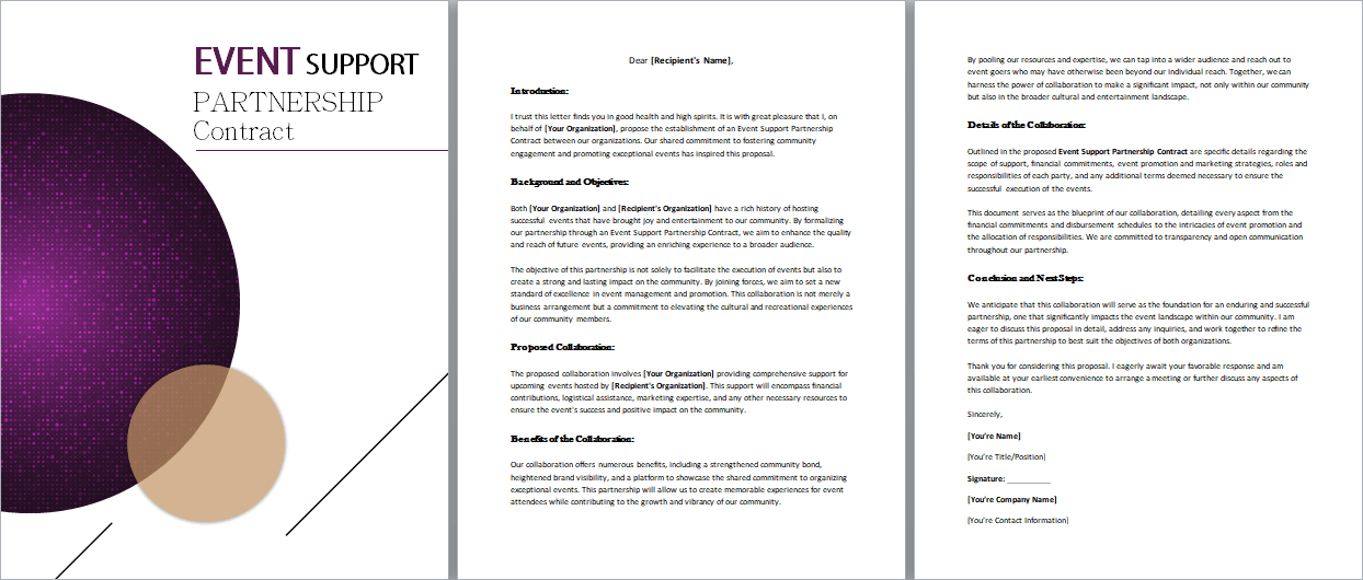 Event-Support-Partnership-Contract