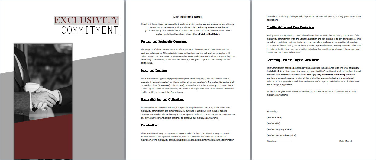 Exclusivity-Commitment