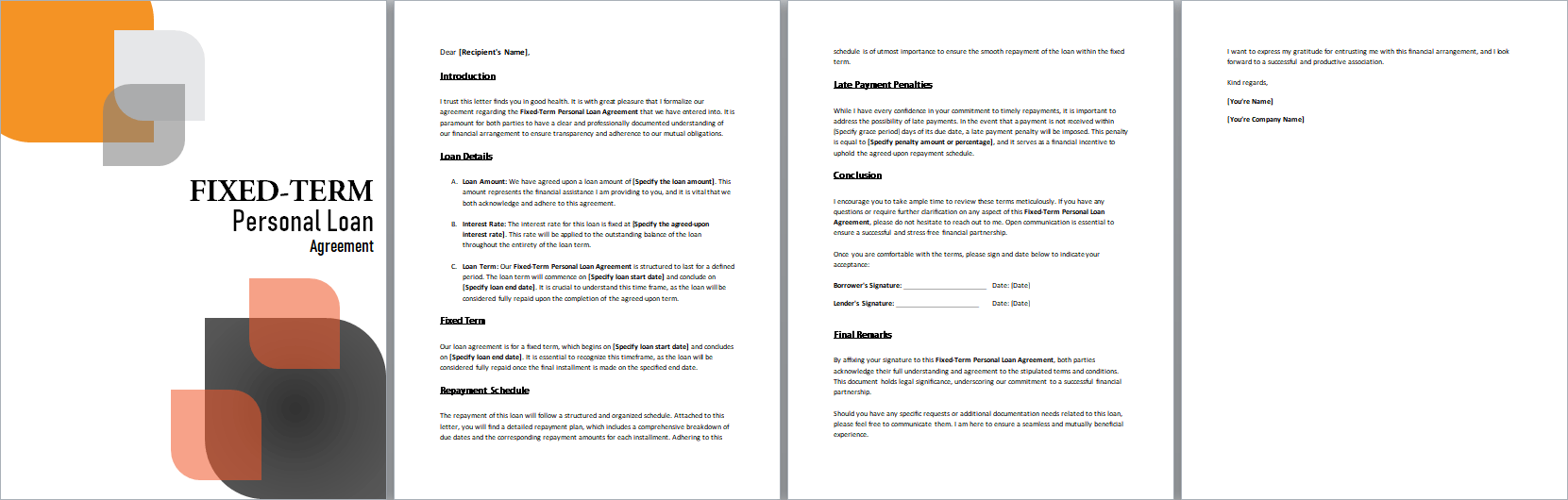 Fixed-Term-Personal-Loan-Agreement