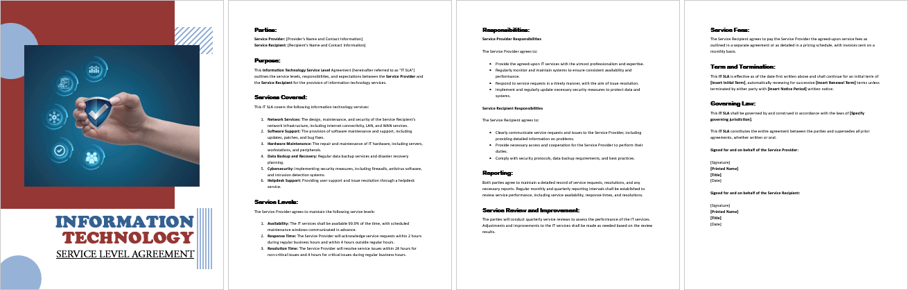 Information-Technology-Service-Level-Agreement