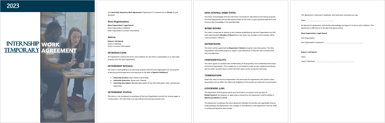 Internship-Temporary-Work-Agreement