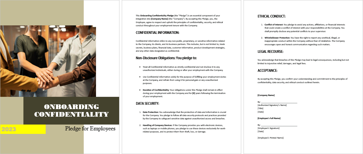 Onboarding-Confidentiality-Pledge-for-Employees