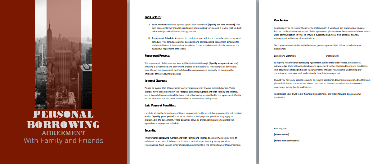 Personal-Borrowing-Agreement-with-Family-and-Friends