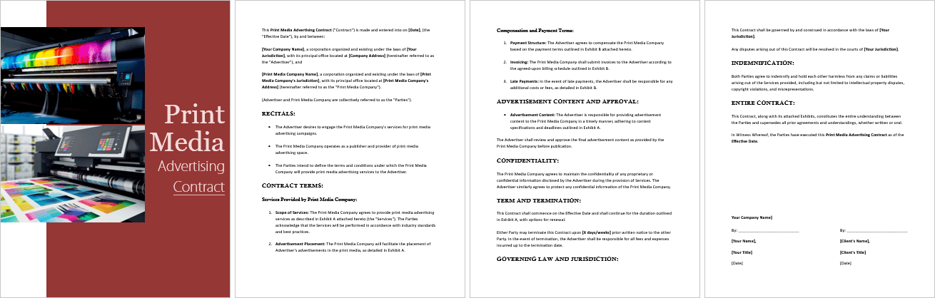 Print-Media-Advertising-Contract