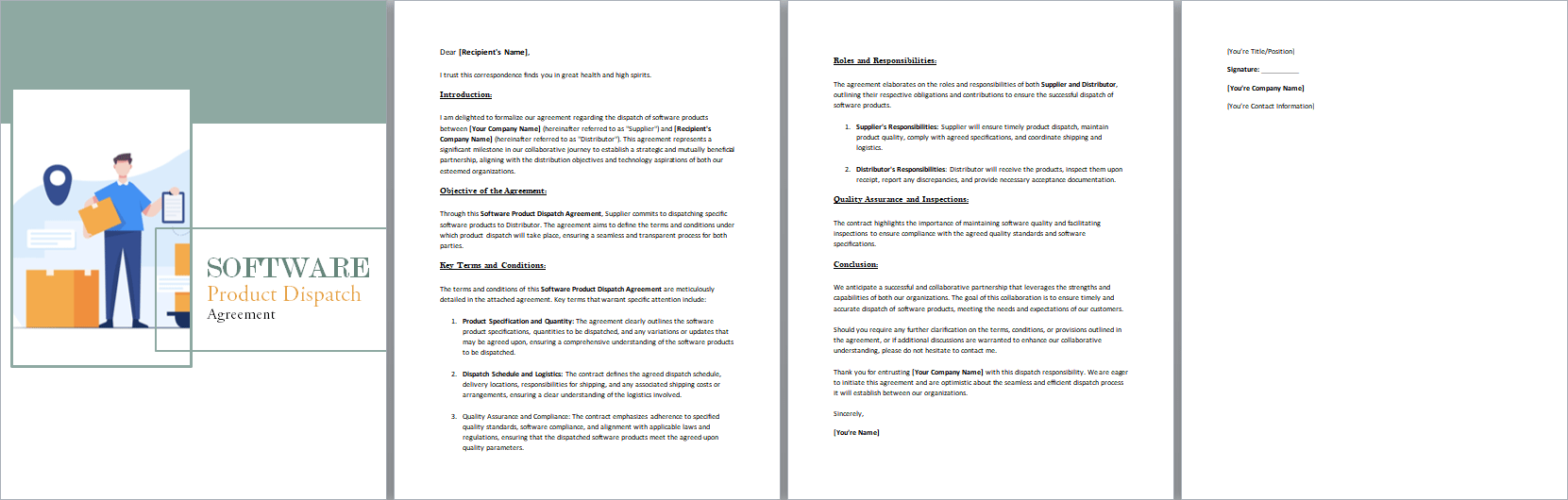 Software-Product-Dispatch-Agreement