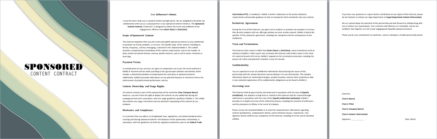 Sponsored-Content-Contract