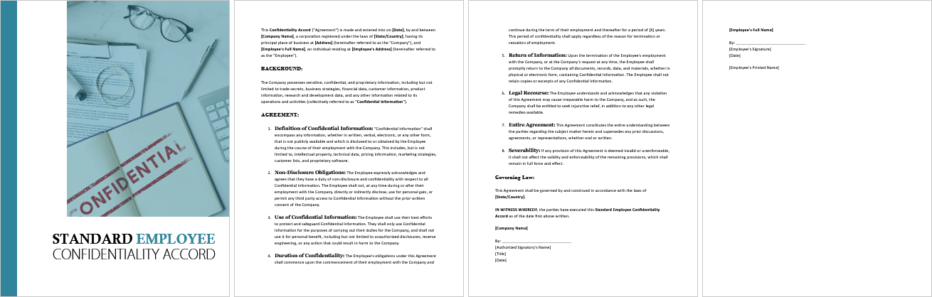Standard-Employee-Confidentiality-Accord