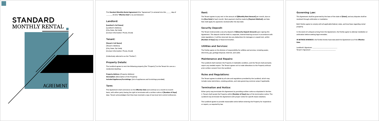 Standard-Monthly-Rental-Agreement