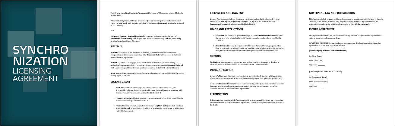 Synchronization-Licensing-Agreement