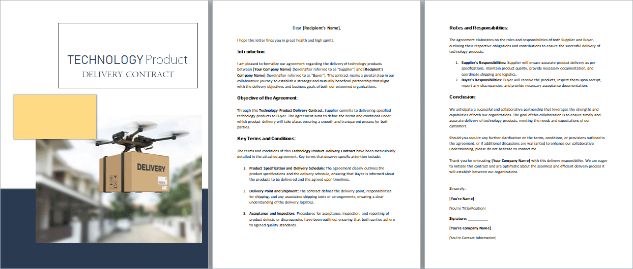 Technology-Product-Delivery-Contract