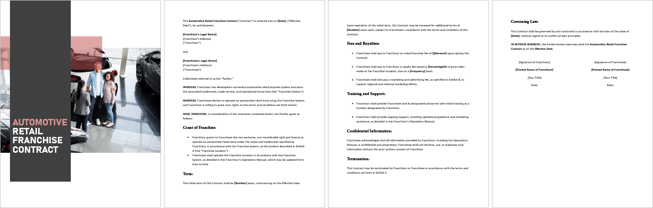 Automotive-Retail-Franchise-Contract