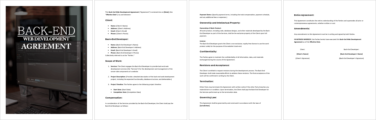 Back-End-Web-Development-Agreement