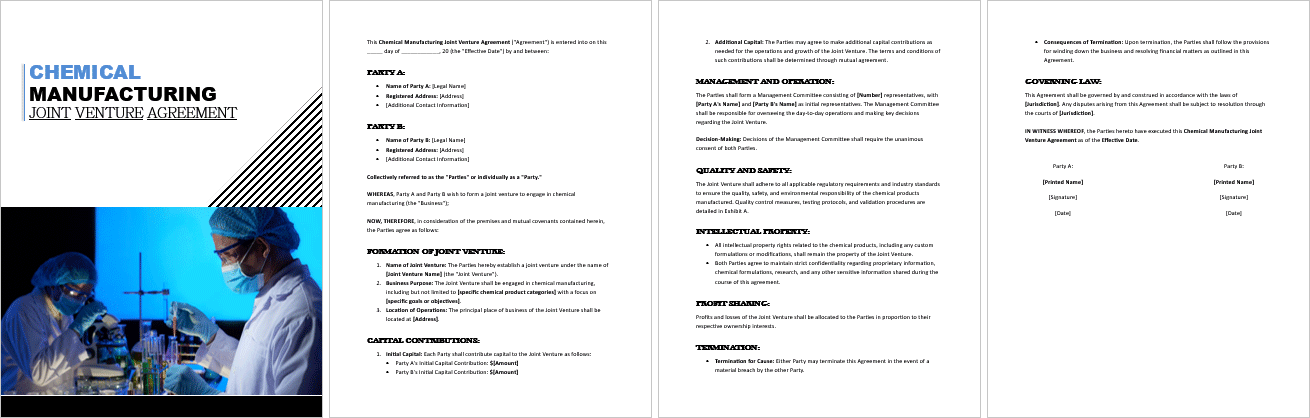 Chemical-Manufacturing-Joint-Venture-Agreement-1