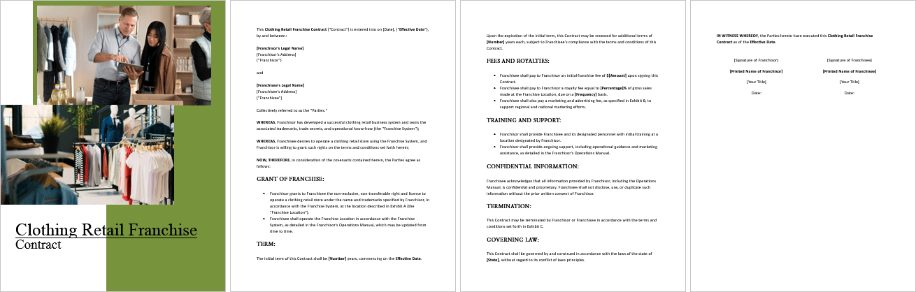 Clothing-Retail-Franchise-Contract