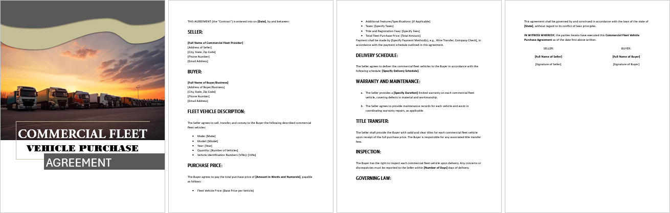 Commercial-Fleet-Vehicle-Purchase-Agreement