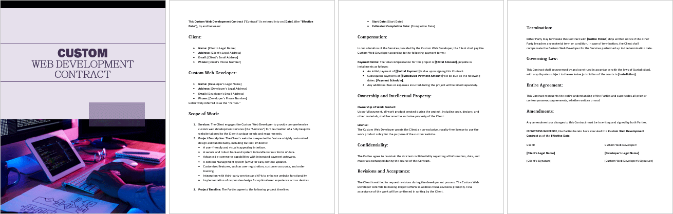 Custom-Web-Development-Contract