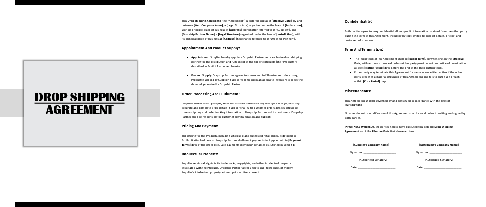 Drop-shipping-Agreement