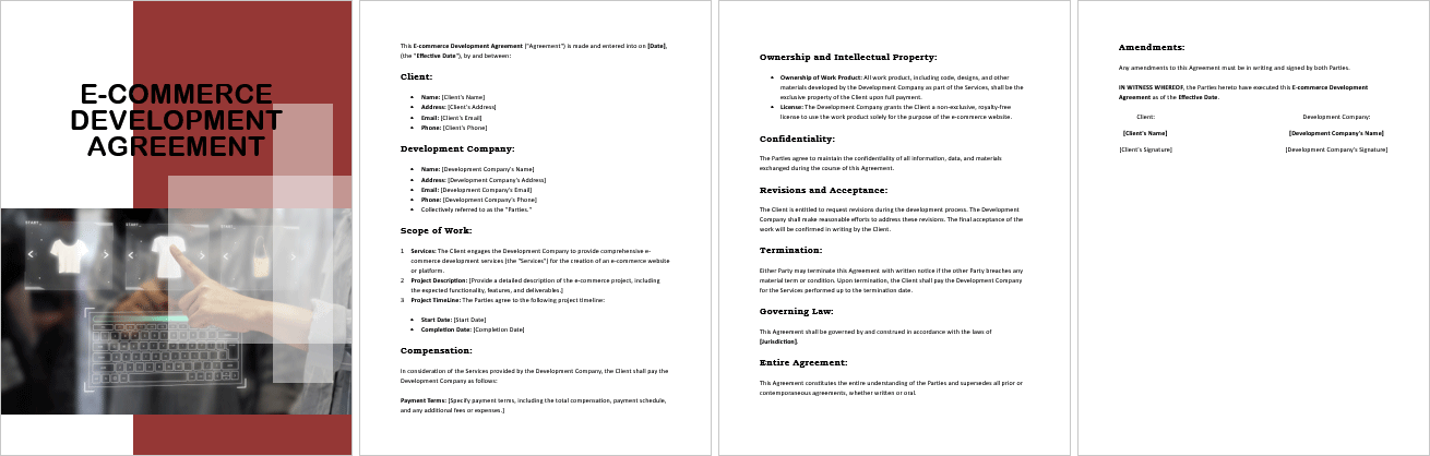 E-commerce-Development-Agreement