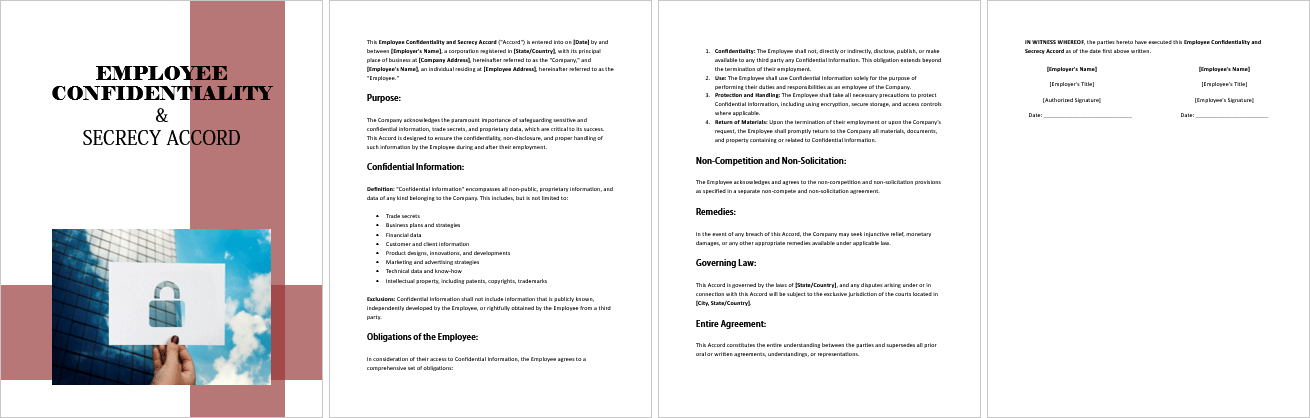 Employee-Confidentiality-and-Secrecy-Accord