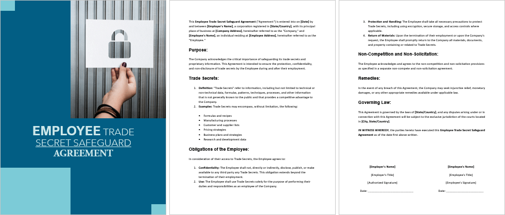 Employee-Trade-Secret-Safeguard-Agreement