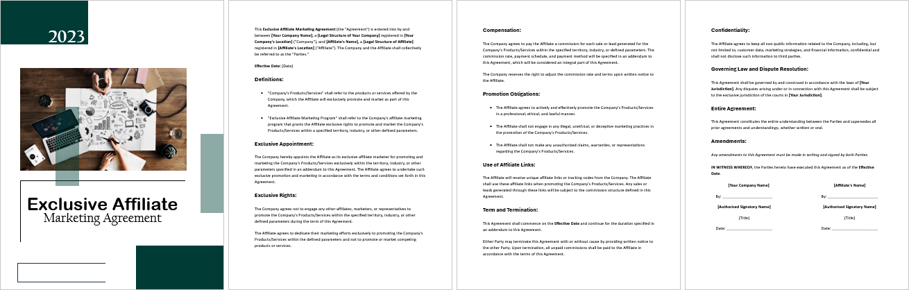 Exclusive-Affiliate-Marketing-Agreement