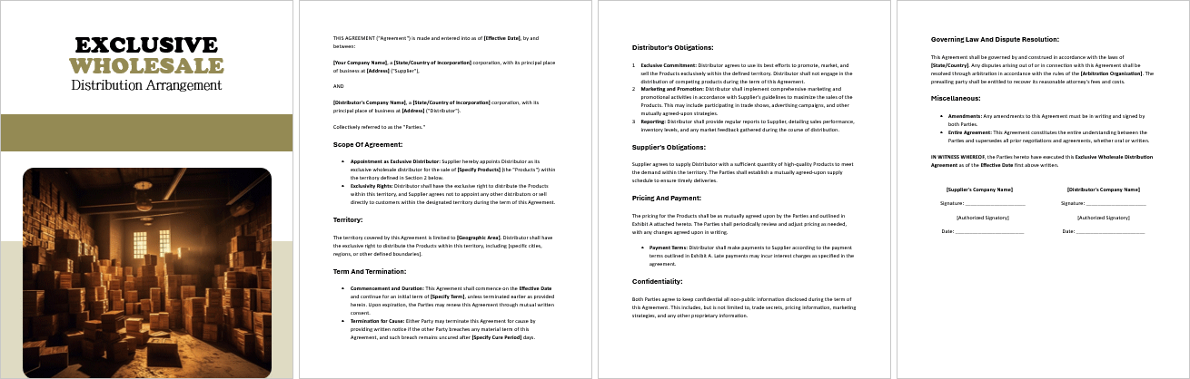 Exclusive-Wholesale-Distribution-Arrangement
