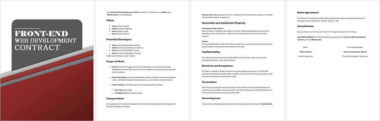Front-End-Web-Development-Contract