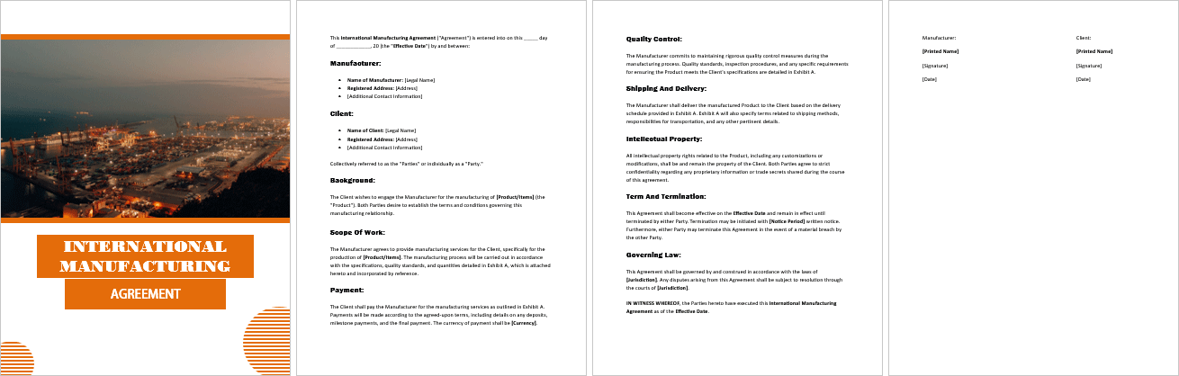 International-Manufacturing-Agreement