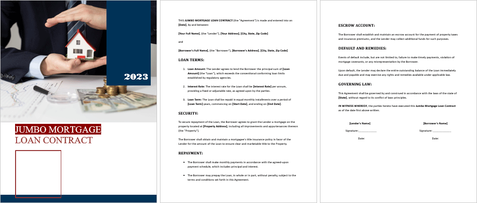 Jumbo-Mortgage-Loan-Contract