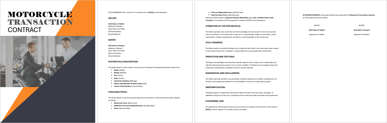 Motorcycle-Transaction-Contract