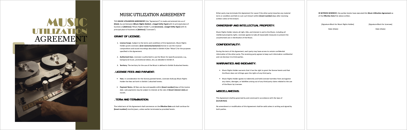 Music-Utilization-Agreement