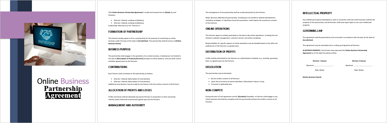 Online-Business-Partnership-Agreement