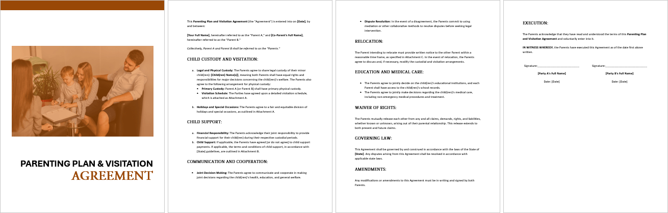 Parenting-Plan-and-Visitation-Agreement
