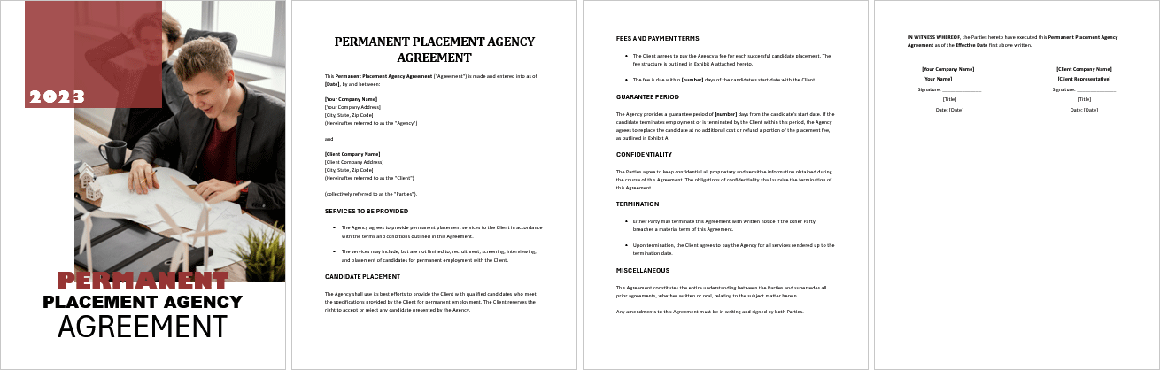 Permanent-Placement-Agency-Agreement
