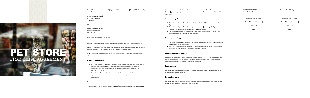 Pet-Store-Franchise-Agreement